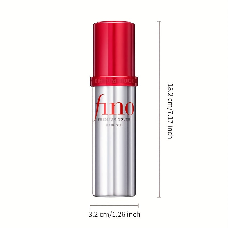 FINO Hair Oil - Nourishing & Smoothing Formula, Non-Greasy Lightweight Texture, Plant-Based Squalane & Glycerin, Unisex for All Hair Types, Moisturizing & Shine, Sleek Bottle Design, Glossy Finish, Plantbased Ingredients