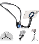 VRIG Magnetic Phone Holder W GoPro Interface POV Holder For Iphone 16 Android Magsafe Riding Fixed Neck Stand Tripod Accessories