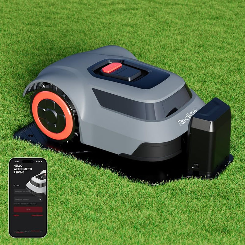 C-TOF Robotic Lawn Mower Redkey MGC800 MGC1000 Lawn Mower Robot Cable Break Detection Climbing 45% App Control Automatic Cutting