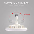 Rotatable 3in1 Ceiling Fan with Remote Control Lighting Lamp E27 Converter Base Lighting Base Bedroom Living Room Miflame