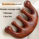 New Wooden Massage Wood Massager Comb Scalp Head Oil Massager Scalp Hair Comb Tools AMS01