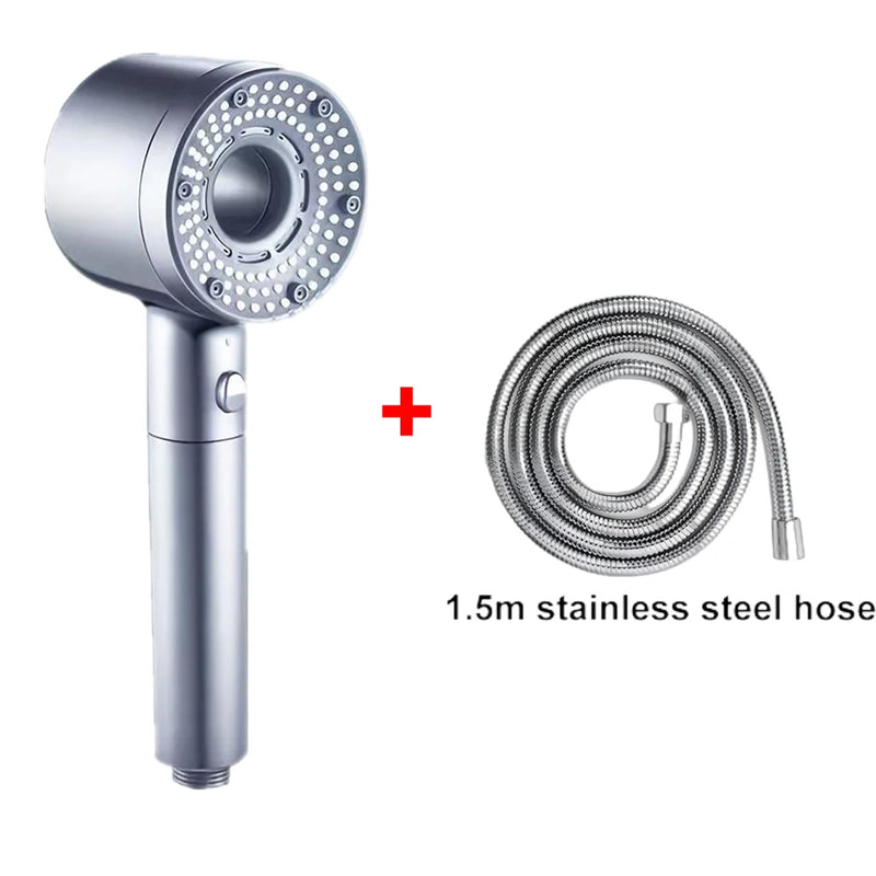 5 Mode Adjustable Shower Head Large Flow Filter Showerhead High Pressure Water Saving Mixer Shower Nozzle Bathroom Accessories