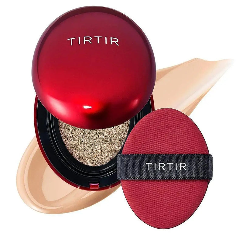 Red Air Cushion Foundation Lightweight Natural Long-lasting Coverage Moisturizing Concealer Whitening Women Base Makeup