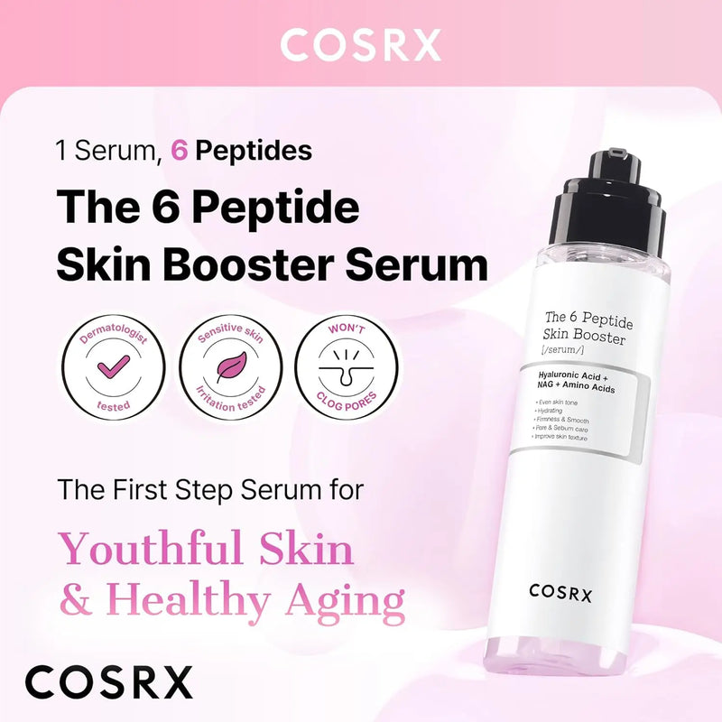 COSRX 6X Peptide Collagen Boosting Toner with Niacinamide And Hyaluronic Acid Korean Skincare for All Skin Types