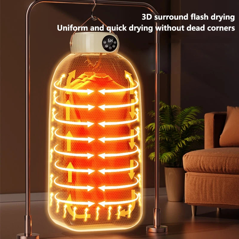 Multifunctional Portable Clothing Dryer Foldable Travel Fabric Dryers UV Sterilization And Removal Of Mites Portable Dryer