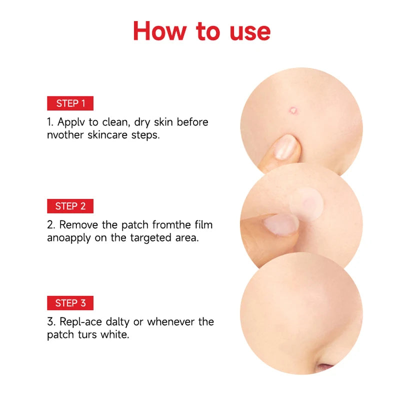 24pcs/36pcs Round Hydrogel Invisible Acne Sticker Skin Care Sticker Makeup Tool