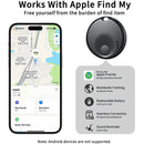 Anti-lose Tracker Smart Tag for Apple Airtag Replacemen via Find My Tracker For Luggage IOS MFi Key Finder