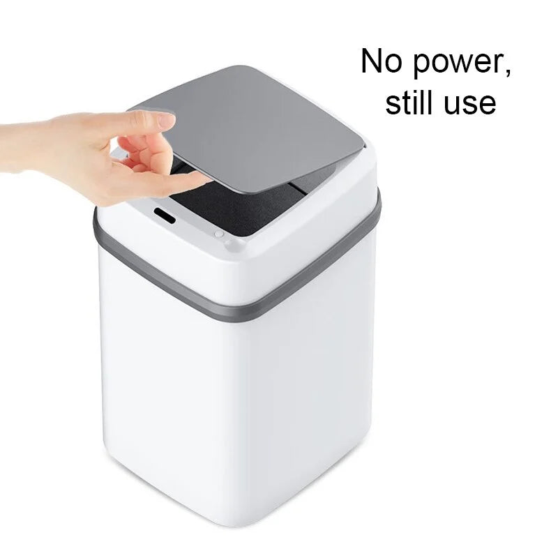 Bin 13L Bathroom Touch In The Toilet Garbage Bucket Waste Bins Dustbin Smart Trash Can Kitchen
