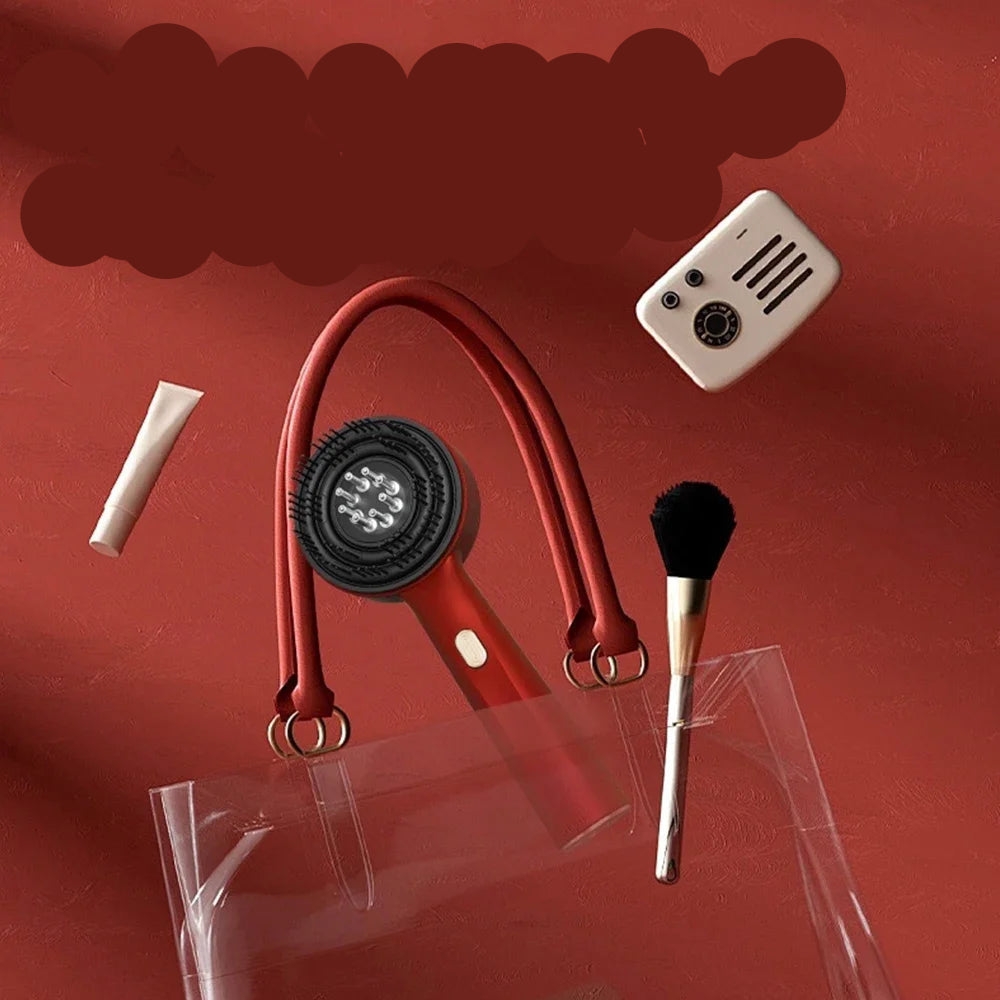 3 Modes Electric Massage Comb Portable Red Light Laser Comb for Hair Follicle Hair Follicles On The Head Essence Oil Applicator