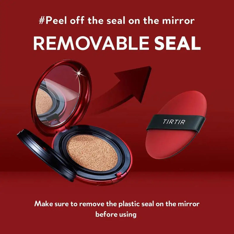 Red Air Cushion Foundation Lightweight Natural Long-lasting Coverage Moisturizing Concealer Whitening Women Base Makeup