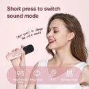 Portable Wireless Dual Microphones Karaoke Machine HomeKTV DSP System Bluetooth Speaker HIFI Stereo Surround For Kids Party Gift