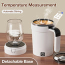 380ML Automatic Magnetic Stirring Mug with Straw & Lid Stainless Steel Waterproof USB Electric Mixing Coffee Mug 2025 New