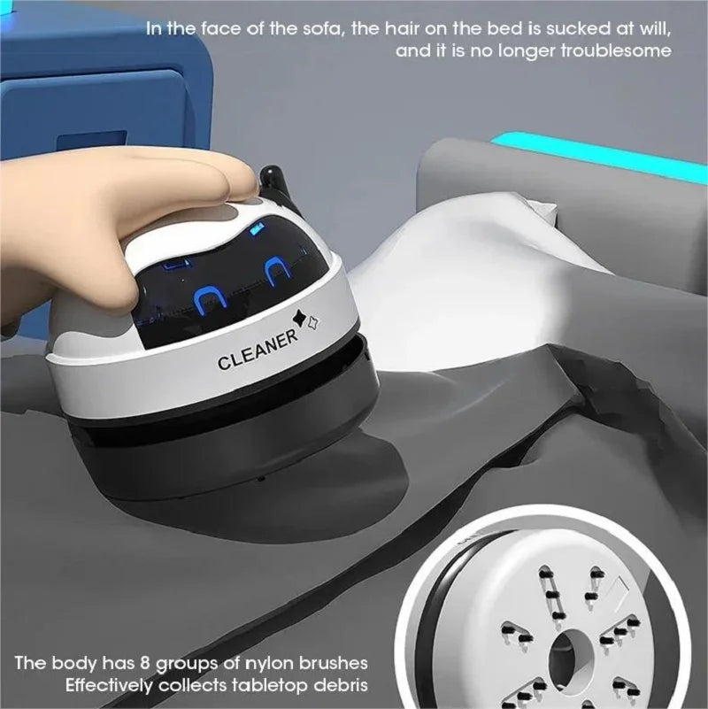 Desk Table Dust Vacuum Handheld Mini Vacuum Cleaner USB Table Sweeper Home Office Desktop Pencil Crumbs Cleaner Vacuum Cleaner