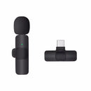 Basix 2.4G Wireless Lavalier Microphone Portable Audio Video Recording Mini Mic for iPhone Android Live Broadcast Gaming Phone