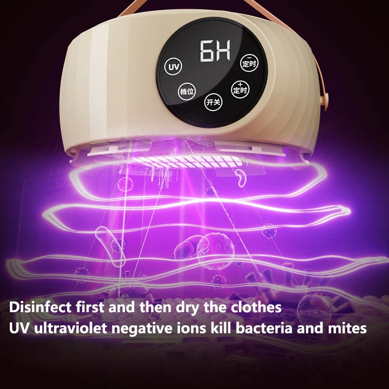 Multifunctional Portable Clothing Dryer Foldable Travel Fabric Dryers UV Sterilization And Removal Of Mites Portable Dryer