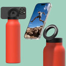 Insulated Water Bottle Compatible MagSafe Water Bottle With Phone Holder,Stainless Steel Water Bottle With Magnetic Phone Tripod