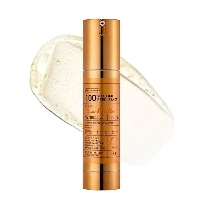 Korean Vita Light Reedle Shot 100 Serum Vitamin C E Capsules Brightening Hydrating Sensitive Skin Care 50ml