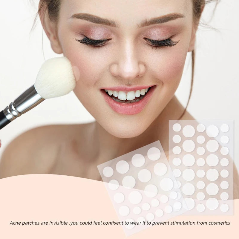 24pcs/36pcs Round Hydrogel Invisible Acne Sticker Skin Care Sticker Makeup Tool