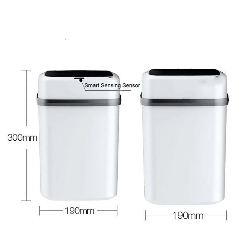 Bin 13L Bathroom Touch In The Toilet Garbage Bucket Waste Bins Dustbin Smart Trash Can Kitchen