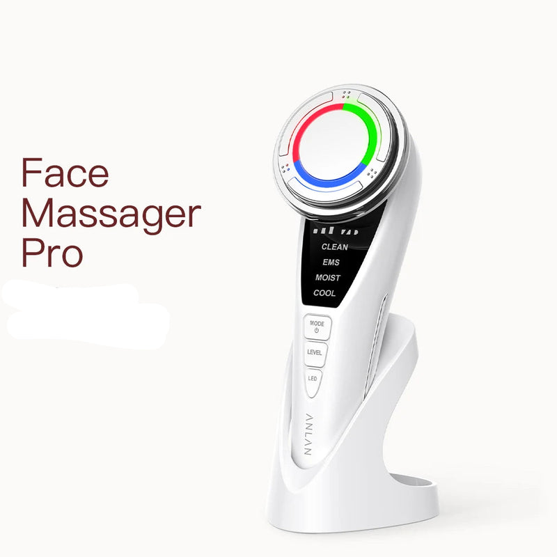 ANLAN EMS Facial Massager Pro Face Lifting Skin Rejuvenation Cold Hot Compress Deep Cleaning Anti-aging Skincare Beauty Device