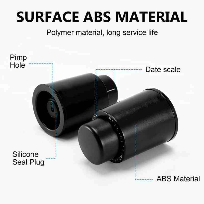 Vacuum Wine Bottle Stopper Sealed Storage Vacuum Memory Wine Stopper Push Style Bar Tools Barware Reusable Wine Cork