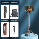 Bluetooth Selfie Stick Tripod Desktop Stand, Phone Holder, Wireless Remote Shutter, for iPhone Android, Option with Fill Light