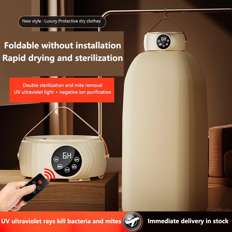 Multifunctional Portable Clothing Dryer Foldable Travel Fabric Dryers UV Sterilization And Removal Of Mites Portable Dryer