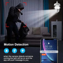 Tuya E27 Light Bulb Dual Screen WiFi Camera 5MP Indoor 5x Zoom PTZ Security Camera IR Color Night Vision Wireless Surveillance