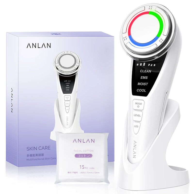 ANLAN EMS Facial Massager Pro Face Lifting Skin Rejuvenation Cold Hot Compress Deep Cleaning Anti-aging Skincare Beauty Device