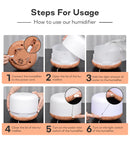 Air Humidifier Essential Oil Diffuser 300ML 500ML 1000ML With Lights Remote Control Ultrasound Electric Aromatherapy Diffuser