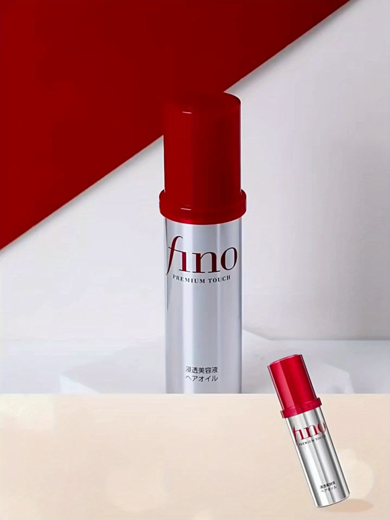 FINO Hair Oil - Nourishing & Smoothing Formula, Non-Greasy Lightweight Texture, Plant-Based Squalane & Glycerin, Unisex for All Hair Types, Moisturizing & Shine, Sleek Bottle Design, Glossy Finish, Plantbased Ingredients